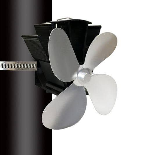 YL603 Thermodynamic Magnetless Wall Mounted Fireplace Fan(Silver) - Fireplace Fan by buy2fix | Online Shopping UK | buy2fix