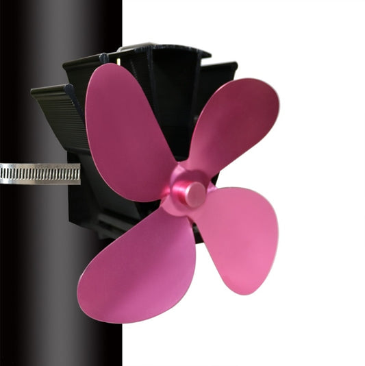 YL603 Thermodynamic Magnetless Wall Mounted Fireplace Fan(Rose Red) - Fireplace Fan by buy2fix | Online Shopping UK | buy2fix