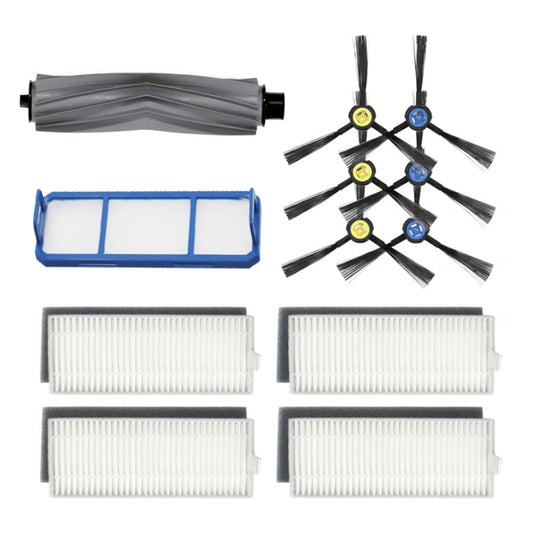1 Glue Brush + 1 Primary Filter + 3 Pairs of Side Brushes + 4 Filters for ILIFE A7 A9s - For ILIFE Accessories by buy2fix | Online Shopping UK | buy2fix