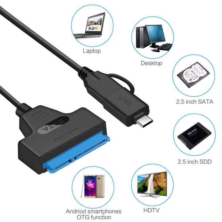 T10 USB3.1 To SATA Easy Drive Cable Hard Drive Adapter Cable by buy2fix