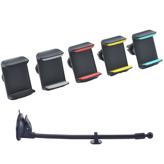 Suction Cup Long Soft Hose Windshield Car Mobile Phone Clip Bracket(Black Box Packaging) - Universal Car Holders by buy2fix | Online Shopping UK | buy2fix