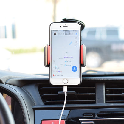 Suction Cup Long Soft Hose Windshield Car Mobile Phone Clip Bracket(Gray Box Packaging) - Universal Car Holders by buy2fix | Online Shopping UK | buy2fix