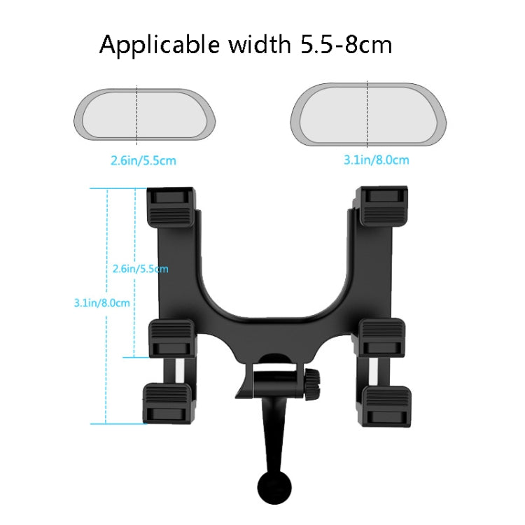Car Rearview Mirror Universal Navigation Mobile Phone Bracket - Universal Car Holders by buy2fix | Online Shopping UK | buy2fix