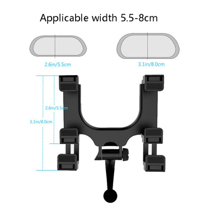 Car Rearview Mirror Universal Navigation Mobile Phone Bracket - Universal Car Holders by buy2fix | Online Shopping UK | buy2fix