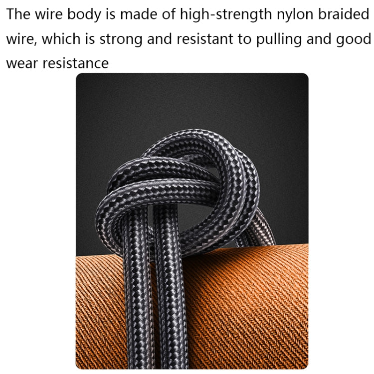 PD 100W Type-C to Type-C Fast Charging Nylon Braided Cable, Model: 0.3 m by buy2fix