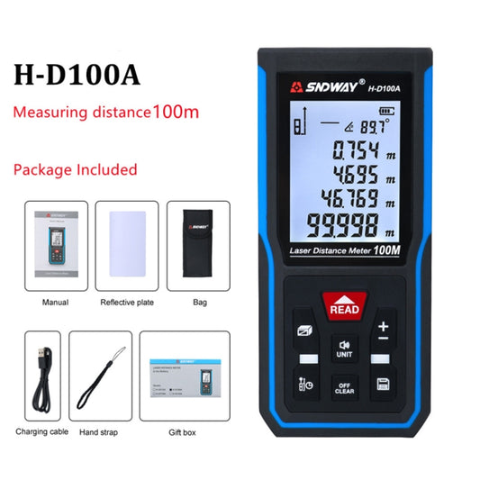 SNDWAY H-D100A Handheld Laser Rangefinder Infrared Measuring Instrument, Distance: 100m - Laser Rangefinder by SNDWAY | Online Shopping UK | buy2fix