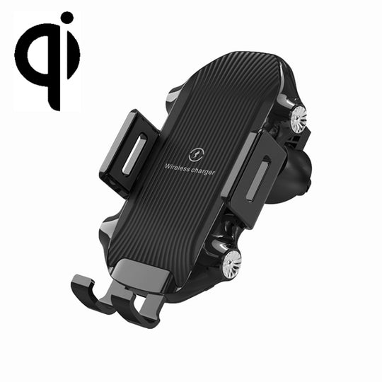 X343 15W chargeur sans fil de voiture support de téléphone à ventouse à Induction intelligente (noir)