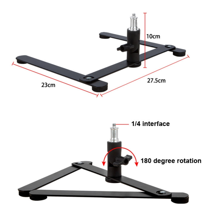360 Degree Adjustable Metal Overhead Base Desktop Phone Holder,Style: Base+PTZ+Phone Clip - Stand by buy2fix | Online Shopping UK | buy2fix