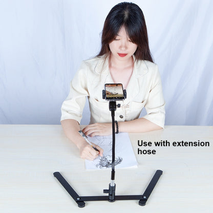 360 Degree Adjustable Metal Overhead Base Desktop Phone Holder,Style: Base+PTZ+Phone Clip - Stand by buy2fix | Online Shopping UK | buy2fix