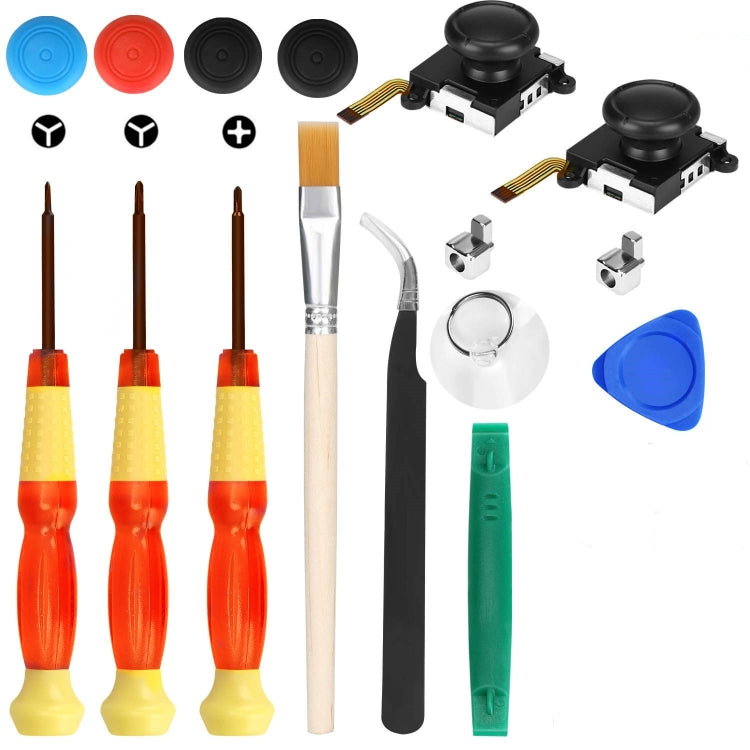 Joy-Con 3D Joystick Repair Screwdriver Set Gamepads Disassembly Tool For Nintendo Switch, Series: 17 In 1 by buy2fix