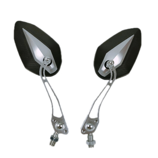 Aluminum Alloy Motorcycle Large-view Rearview Mirror Modification(Silver) - Side Mirrors by buy2fix | Online Shopping UK | buy2fix