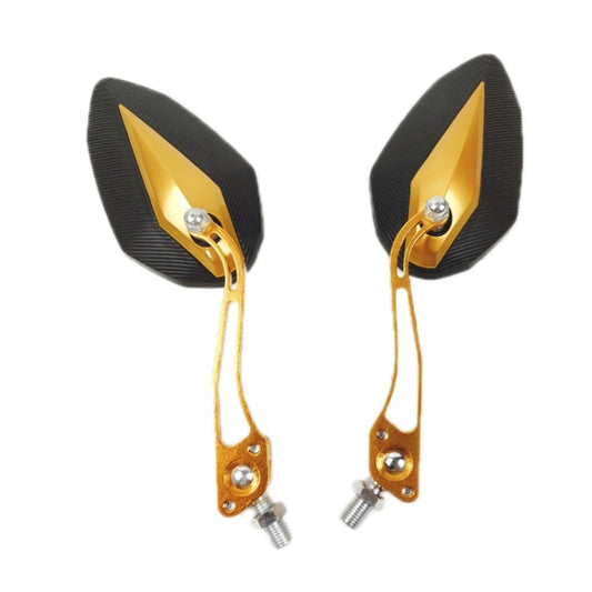 Aluminum Alloy Motorcycle Large-view Rearview Mirror Modification(Gold) - Side Mirrors by buy2fix | Online Shopping UK | buy2fix