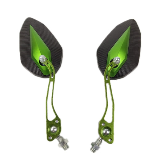 Aluminum Alloy Motorcycle Large-view Rearview Mirror Modification(Green) - Side Mirrors by buy2fix | Online Shopping UK | buy2fix