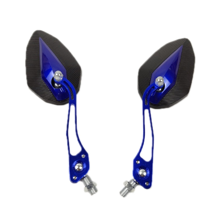 Aluminum Alloy Motorcycle Large-view Rearview Mirror Modification(Blue) - Side Mirrors by buy2fix | Online Shopping UK | buy2fix