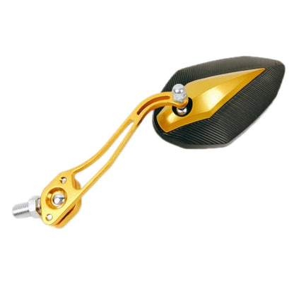 Aluminum Alloy Motorcycle Large-view Rearview Mirror Modification(Gold) - Side Mirrors by buy2fix | Online Shopping UK | buy2fix