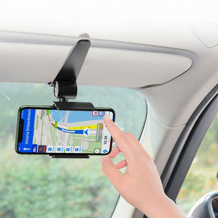 Car Sun Visor Bracket Car Mobile Phone Buckle Holder(Black) - Universal Car Holders by buy2fix | Online Shopping UK | buy2fix