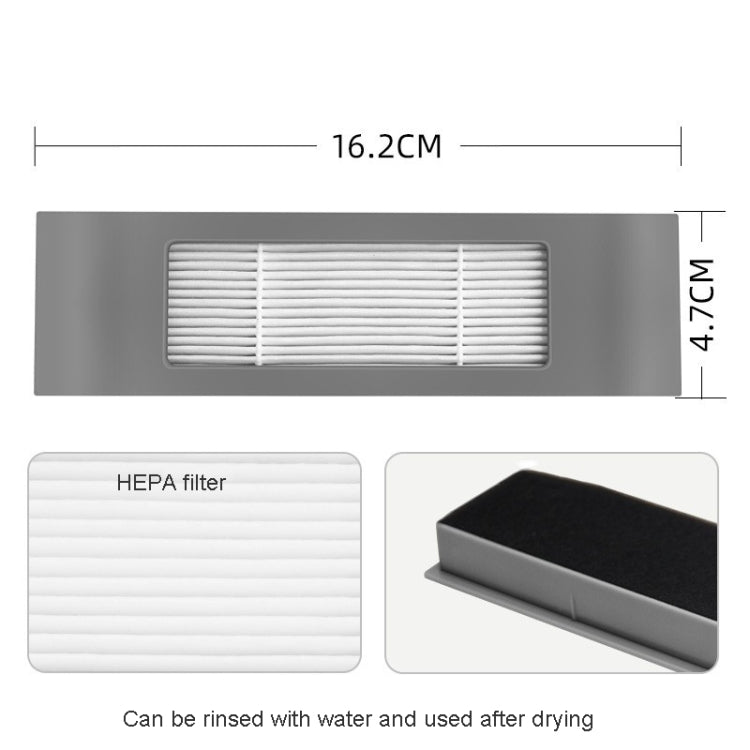 2pcs Hepa Filter For ECOVACS OZMO 950 920 T5  DX55 DJ65 Vacuum Cleaner Accessories - For ECOVACS Accessories by buy2fix | Online Shopping UK | buy2fix