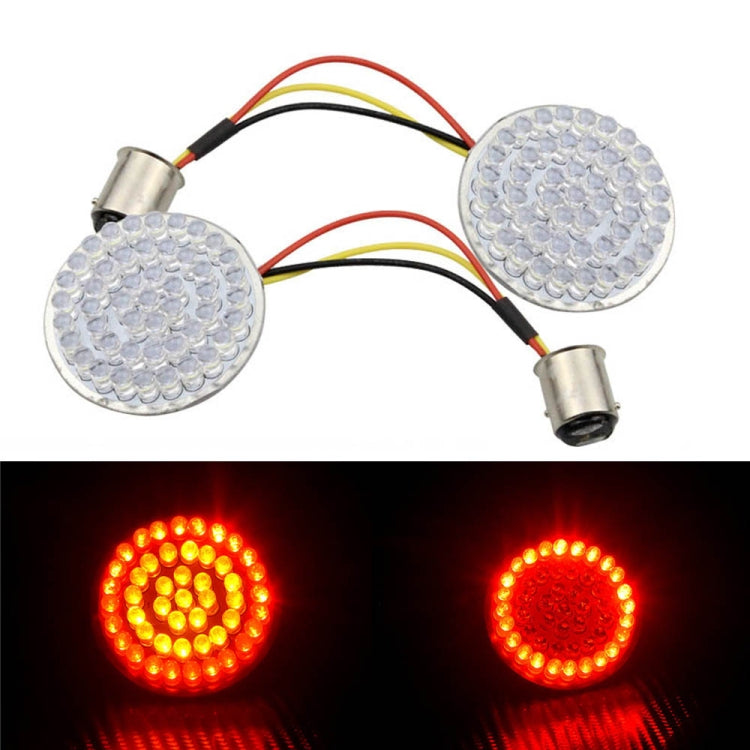 2 PCS Motorcycle LED Signal Steering Lamp For Dyna(Red Red Light 1157 Without Lampshade) - Signal Lights by buy2fix | Online Shopping UK | buy2fix