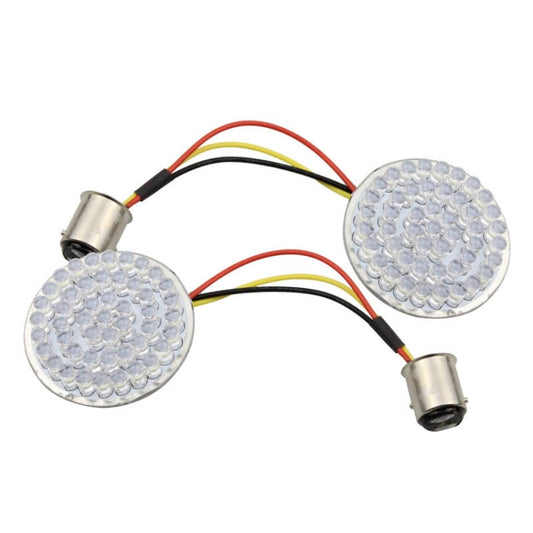 2 PCS Motorcycle LED Signal Steering Lamp For Dyna(White Red Light 1157 Without Lampshade) - Signal Lights by buy2fix | Online Shopping UK | buy2fix