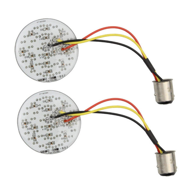2 PCS Motorcycle LED Signal Steering Lamp For Dyna(White Light 1156 Without Lampshade) - Signal Lights by buy2fix | Online Shopping UK | buy2fix