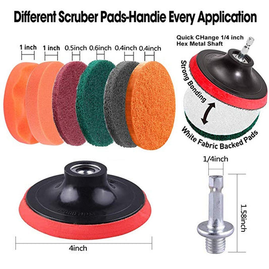24 PCS / Set  Universal Rod Cleaning Dust Removal Polishing Electric Drilling Brush Set - Car washing supplies by buy2fix | Online Shopping UK | buy2fix
