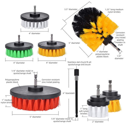 24 PCS / Set  Universal Rod Cleaning Dust Removal Polishing Electric Drilling Brush Set - Car washing supplies by buy2fix | Online Shopping UK | buy2fix