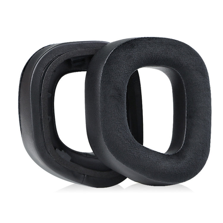 2 PCS RGB Headest Sponge Cover Earmuffs For Corsair HS80(Velvet + Protein Skin) - Earmuff & Pad by buy2fix | Online Shopping UK | buy2fix
