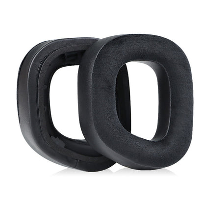 2 PCS RGB Headest Sponge Cover Earmuffs For Corsair HS80(Velvet + Protein Skin) - Earmuff & Pad by buy2fix | Online Shopping UK | buy2fix