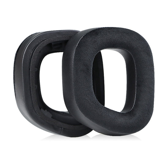 2 PCS RGB Headest Sponge Cover Earmuffs For Corsair HS80(Velvet + Protein Skin) - Earmuff & Pad by buy2fix | Online Shopping UK | buy2fix