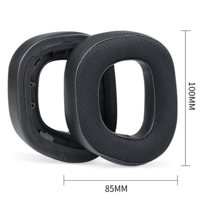 2 PCS RGB Headest Sponge Cover Earmuffs For Corsair HS80(Velvet + Protein Skin) - Earmuff & Pad by buy2fix | Online Shopping UK | buy2fix