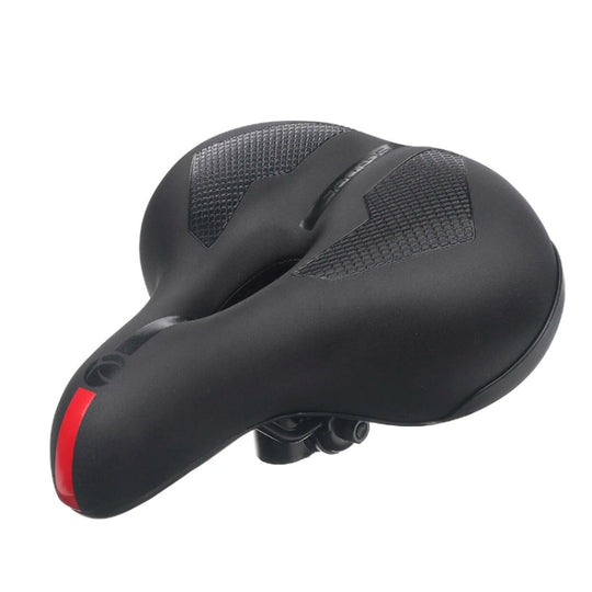 Selle souple épaisse absorbant les chocs pour vélo de montagne SGODDE (noir rouge)