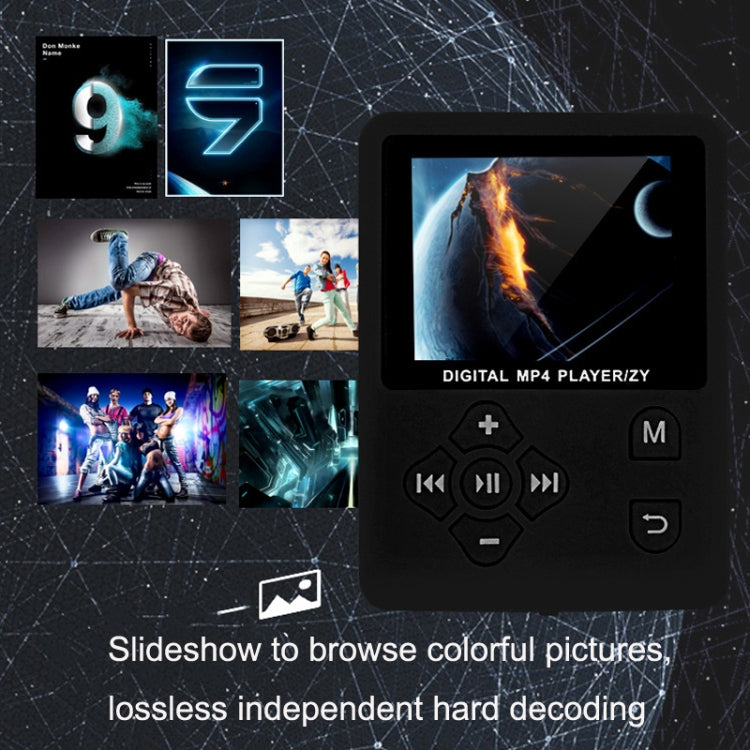 T69 Card Lyrics Synchronization Lossless Sound Quality MP4 Player, Style: Round Button(White) - MP4 Player by buy2fix | Online Shopping UK | buy2fix