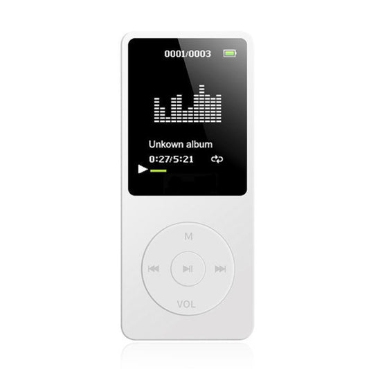 Card Ultra-thin Lossless MP4 Player With Screen(White) - MP4 Player by buy2fix | Online Shopping UK | buy2fix
