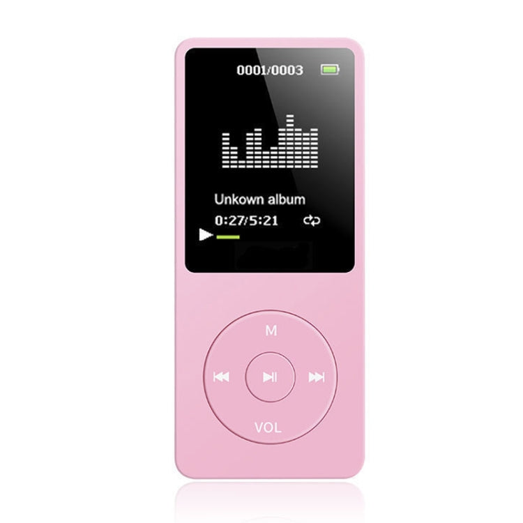 Card Ultra-thin Lossless MP4 Player With Screen(Pink) - MP4 Player by buy2fix | Online Shopping UK | buy2fix