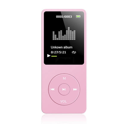 Card Ultra-thin Lossless MP4 Player With Screen(Pink) - MP4 Player by buy2fix | Online Shopping UK | buy2fix