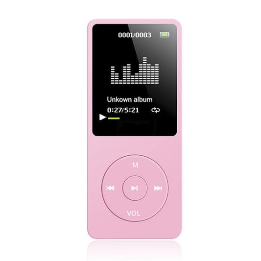 Card Ultra-thin Lossless MP4 Player With Screen(Pink) - MP4 Player by buy2fix | Online Shopping UK | buy2fix