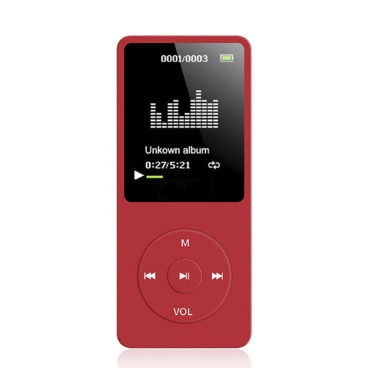 Card Ultra-thin Lossless MP4 Player With Screen(Red) - MP4 Player by buy2fix | Online Shopping UK | buy2fix