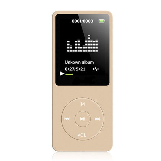 Card Ultra-thin Lossless MP4 Player With Screen(Gold) - MP4 Player by buy2fix | Online Shopping UK | buy2fix