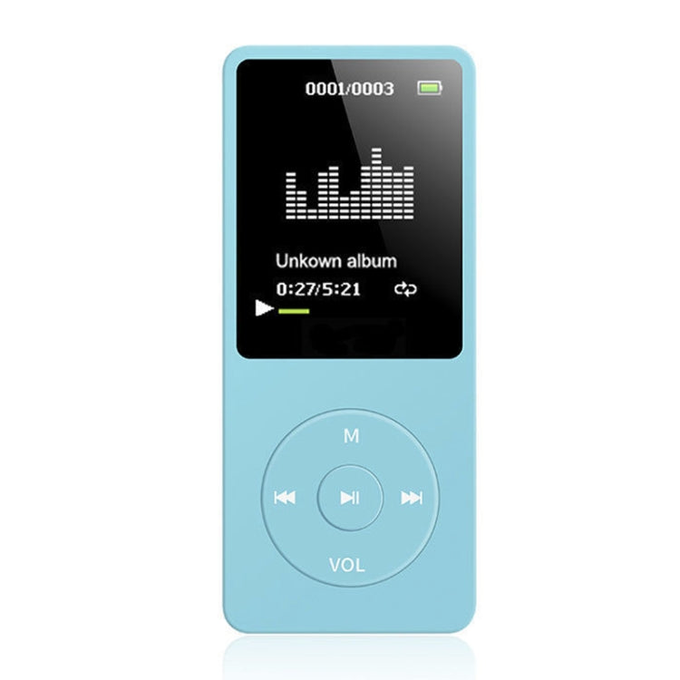 Card Ultra-thin Lossless MP4 Player With Screen(Light Blue) - MP4 Player by buy2fix | Online Shopping UK | buy2fix