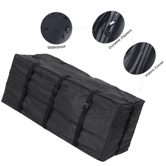 420D Waterproof Cloth Double Zipper 8 Buckle Roof Bag Luggage Bag,Style: Only Roof Bag by buy2fix