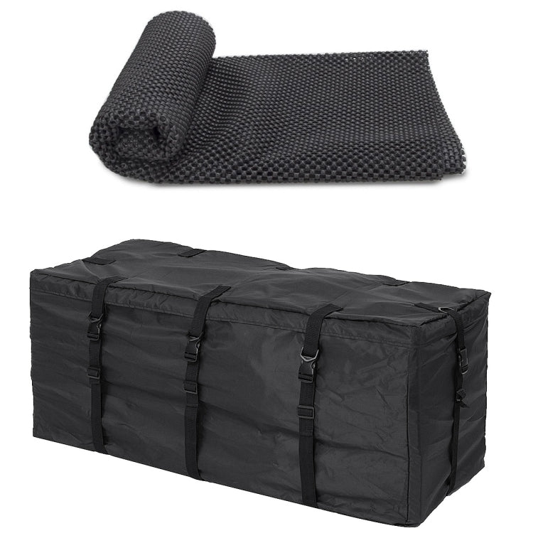 420D Waterproof Cloth Double Zipper 8 Buckle Roof Bag Luggage Bag,Style: Roof Bag+Non-slip Mat by buy2fix