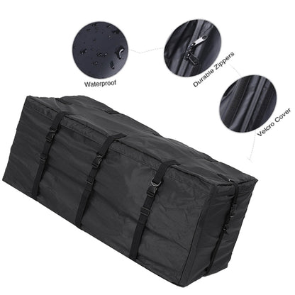 420D Waterproof Cloth Double Zipper 8 Buckle Roof Bag Luggage Bag,Style: Roof Bag+Non-slip Mat by buy2fix