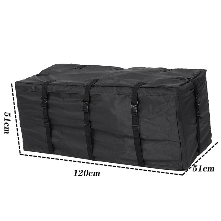 420D Waterproof Cloth Double Zipper 8 Buckle Roof Bag Luggage Bag,Style: Roof Bag+Non-slip Mat by buy2fix
