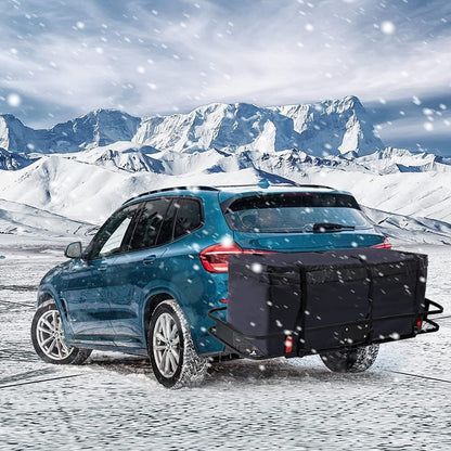 420D Waterproof Cloth Double Zipper 8 Buckle Roof Bag Luggage Bag,Style: Roof Bag+Non-slip Mat by buy2fix