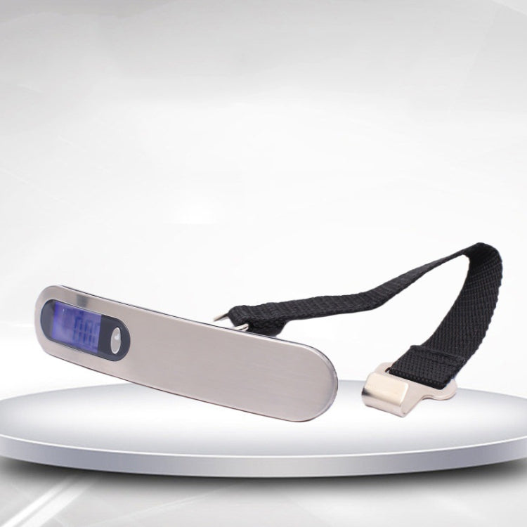 Stainless Steel Handheld Electronic Luggage Scale Portable Express Scale(Black) by buy2fix