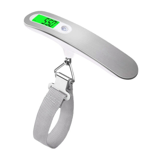Stainless Steel Handheld Electronic Luggage Scale Portable Express Scale(White) by buy2fix