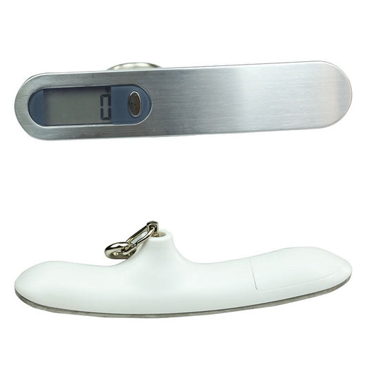 Stainless Steel Handheld Electronic Luggage Scale Portable Express Scale(White) by buy2fix