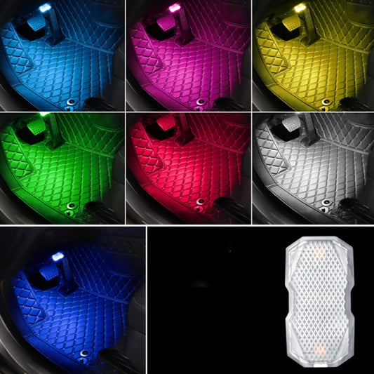 Car Colorful Voice-activated Reading Touch Atmosphere Light, Style: Sound Control Type (Colorful) - Atmosphere lights by buy2fix | Online Shopping UK | buy2fix