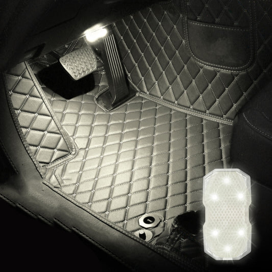 Car Colorful Voice-activated Reading Touch Atmosphere Light, Style: Touch Type (White) - Atmosphere lights by buy2fix | Online Shopping UK | buy2fix