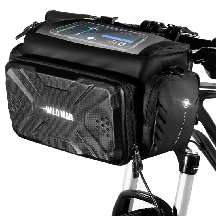 WILD MAN GS6 4L Outdoor Cycling Waterproof Bicycle Bag(Black) by WILD MAN
